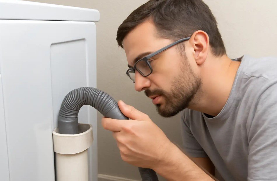 Examine the drainpipe or standpipe