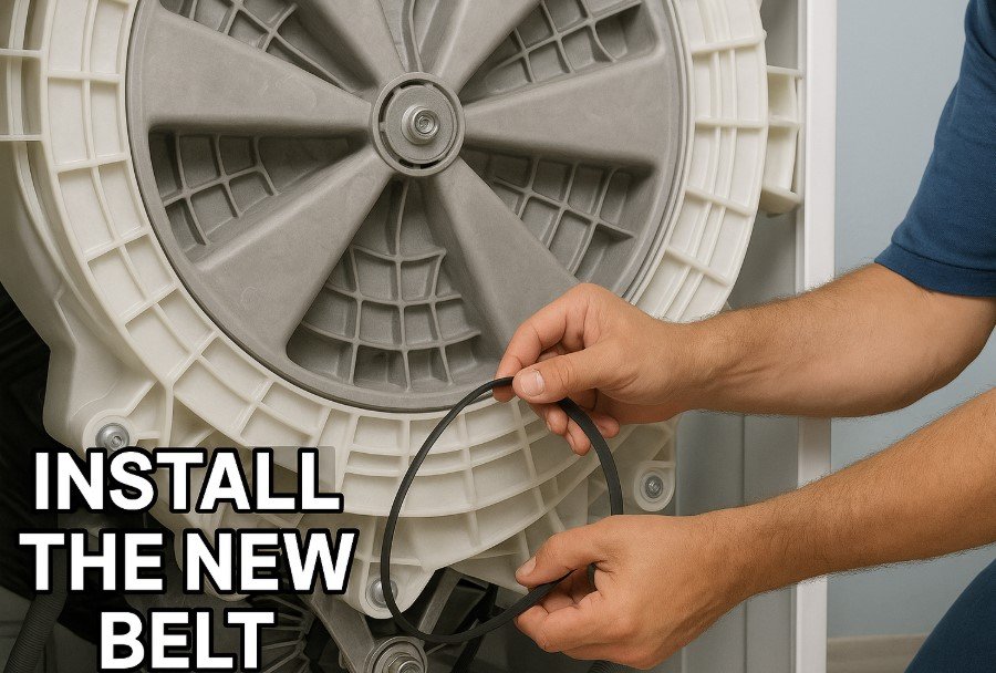 Install the New Belt on washing machine