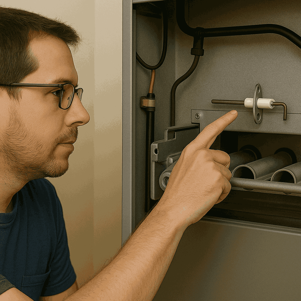 Find the Location of a Flame Sensor on Your Furnace