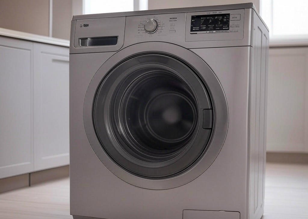 Open the door, check the inner rim and doorframe area of Frigidaire model for a small rectangular label (Source: AZParts)