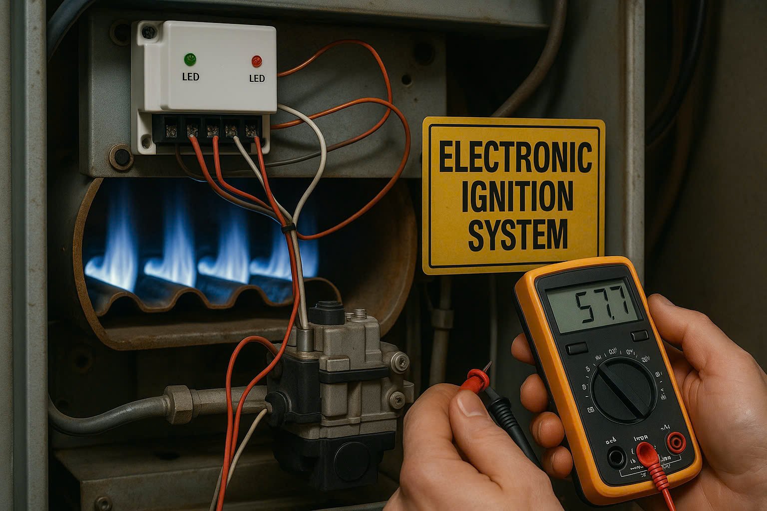 Problems with the furnace electronic ignition can also cause cold indoor temperatures and frustration (Source: AZParts)
