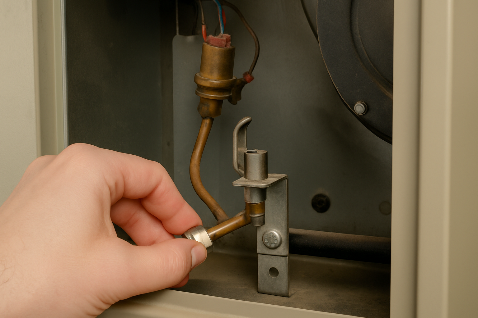 A weak or flickering flame may indicate a dirty or malfunctioning thermocouple (Source: AZParts)