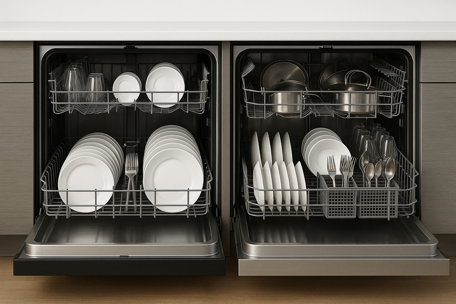 Whirlpool and Bosch Dishwashers have many differences about price, function,... (Source: AZParts)