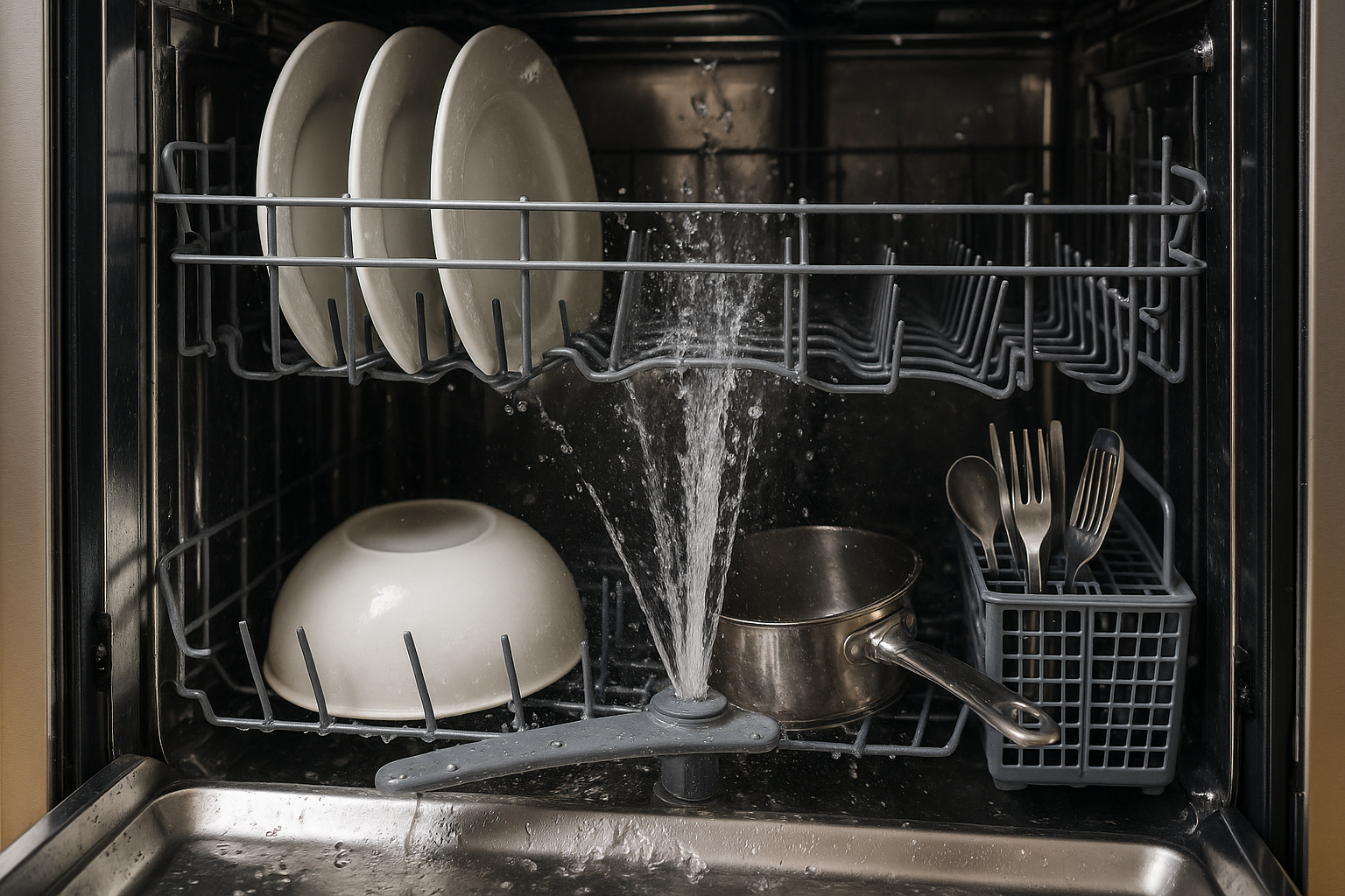 Cleaning performance comparison of two brand dishwasher (Source: AZParts)