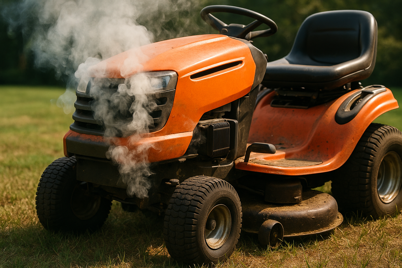 Overheating engine on the lawn mower (Source: AZParts)