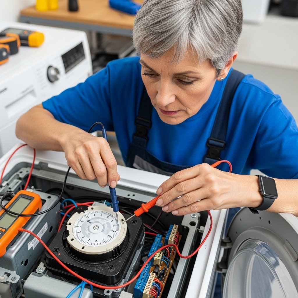 If power is not an issue and the lid switch or door lock is functional, the problem may be with the washer’s timer or main control board.