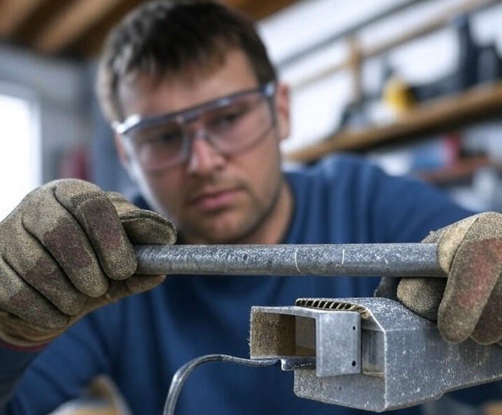 Let’s use a fine-grit sandpaper or emery cloth to gently clean the metal rod (Source: AZParts)
