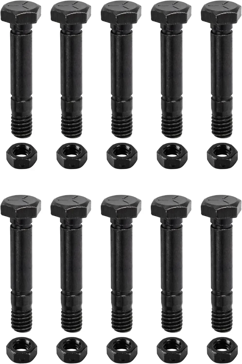 If your equipment is Ariens or John Deere models, consider the 52100100 Snow Blower Shear Pins and Nuts – Pack of 10