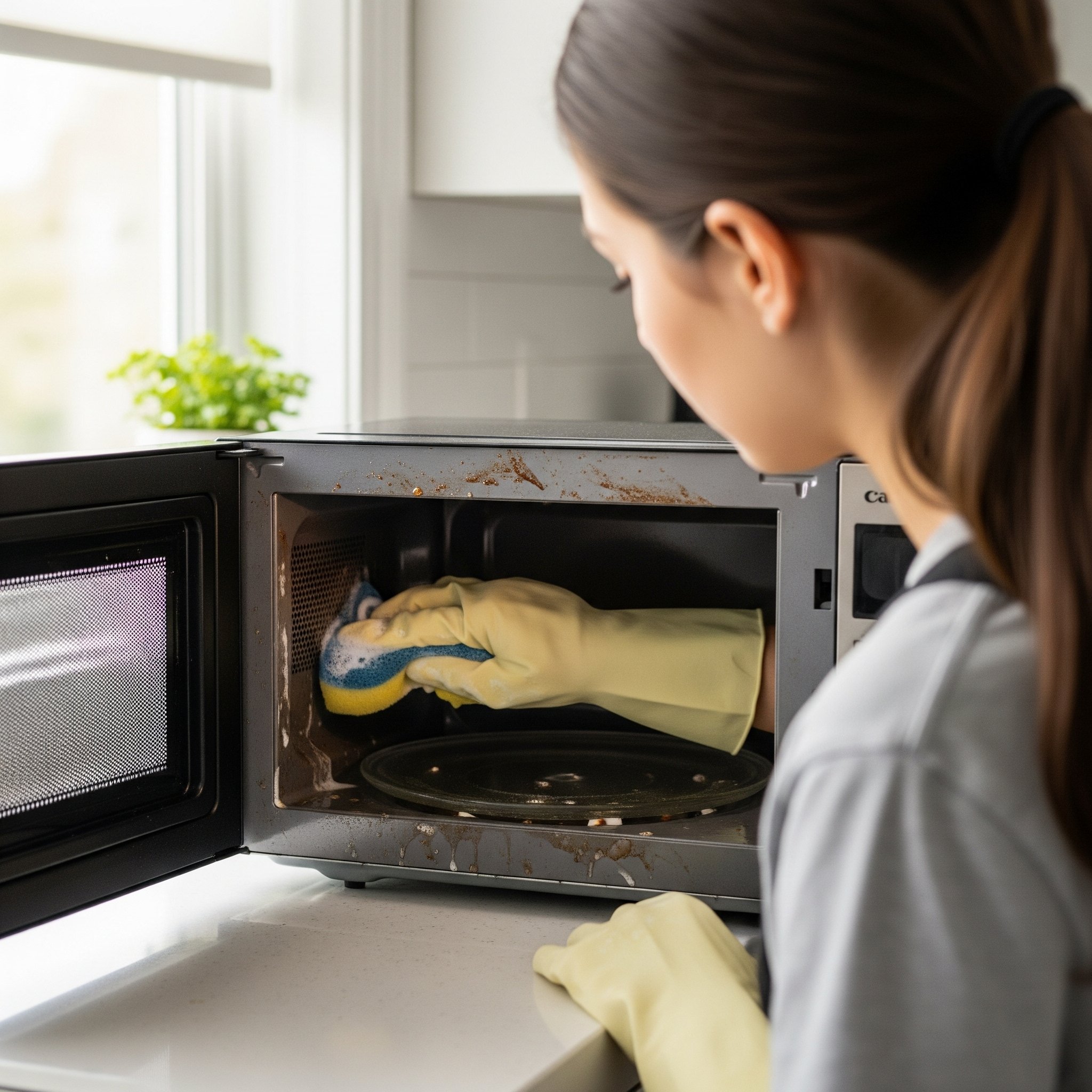 Cleaning Microwave