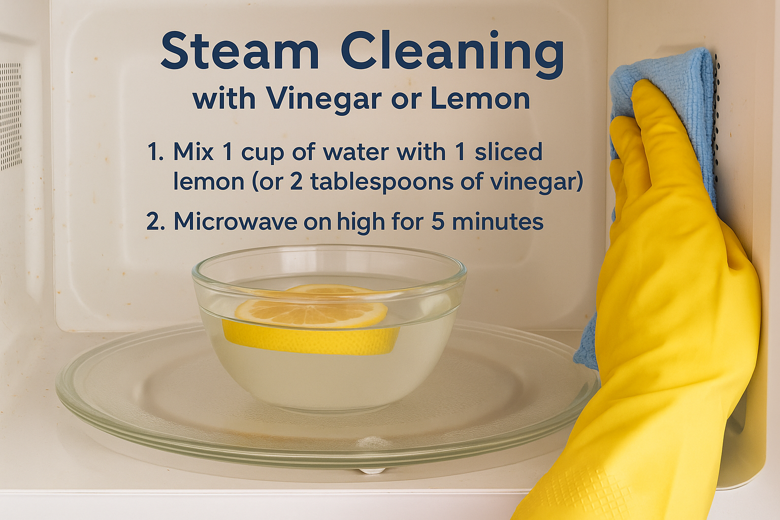 Steam Cleaning with Vinegar or Lemon
