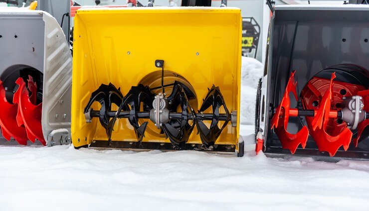 Equipped with a third auger, the 3-stage blower is designed to break up tough, frozen snow