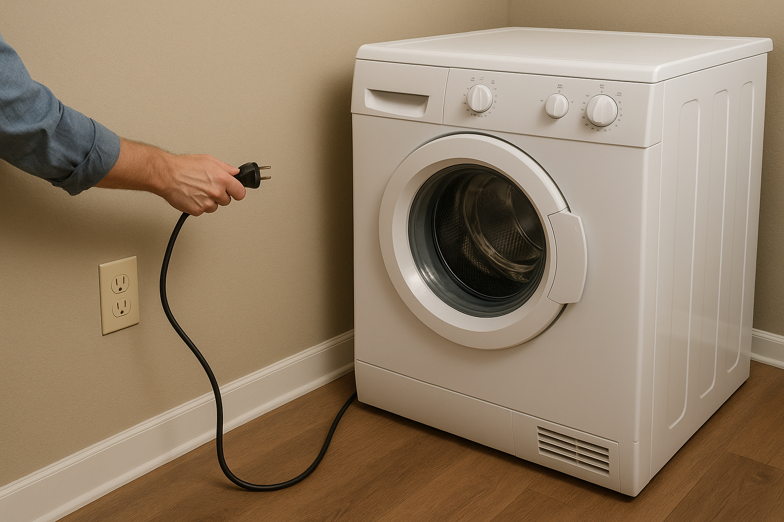 Unplug the dryer for your safety (Source: AZParts)
