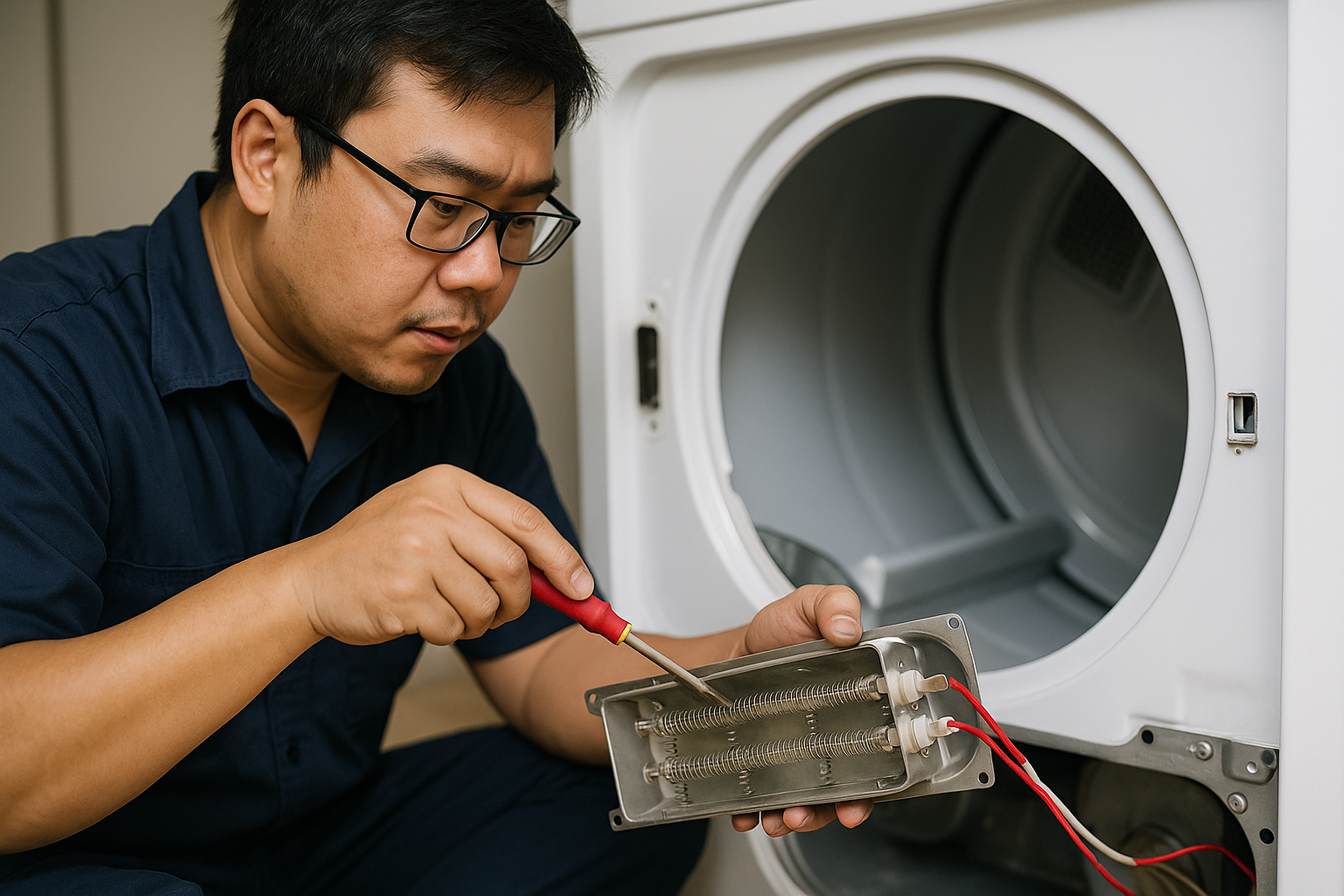 Tips to know before fixing a dryer heating element (Source: AZParts)