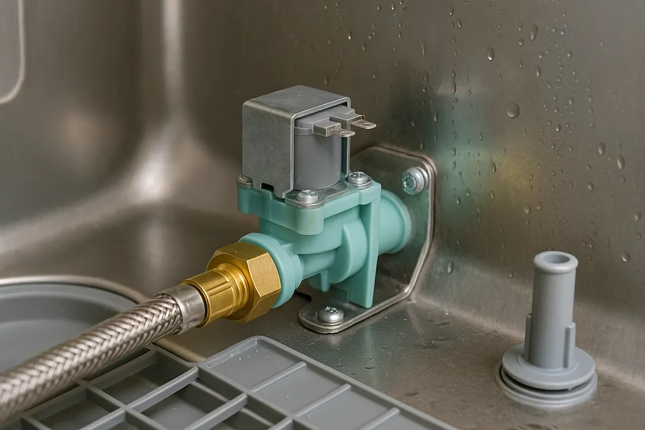 Dishwasher needs hot water to clean properly (Source: AZParts)