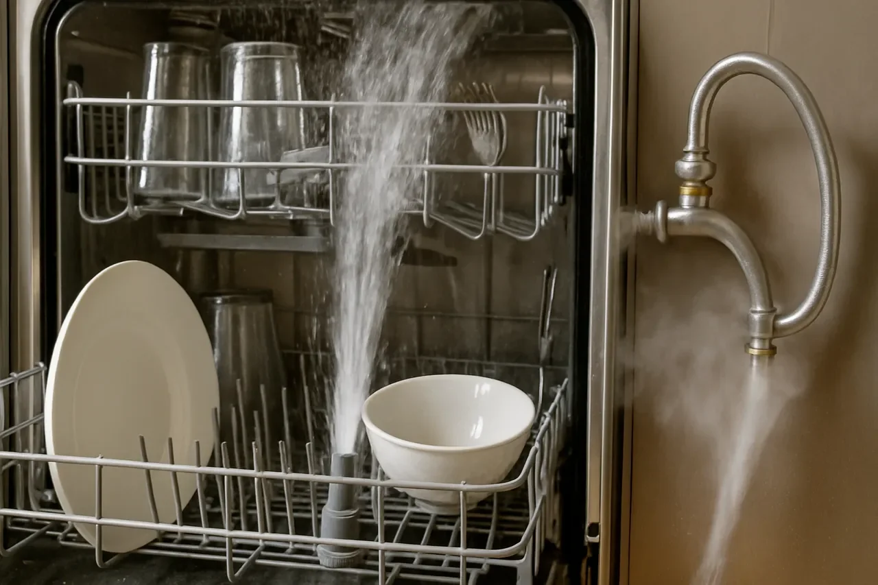 Dishwasher needs hot water to clean properly (Source: AZParts)