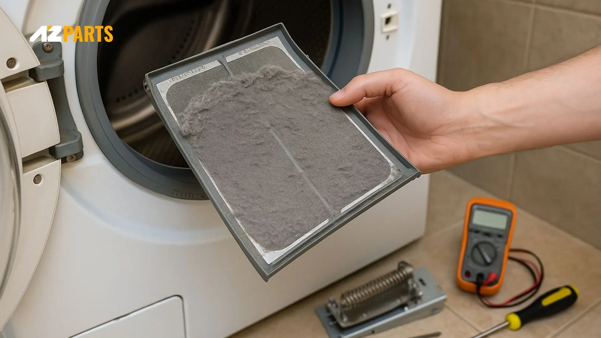 The dryer Lint Screen Is Clogged