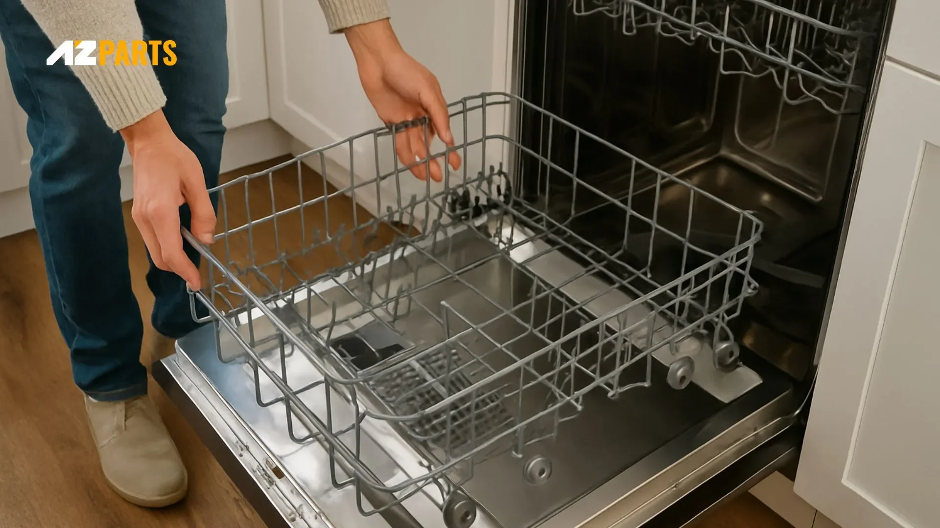 Remove the Rack from the Dishwasher