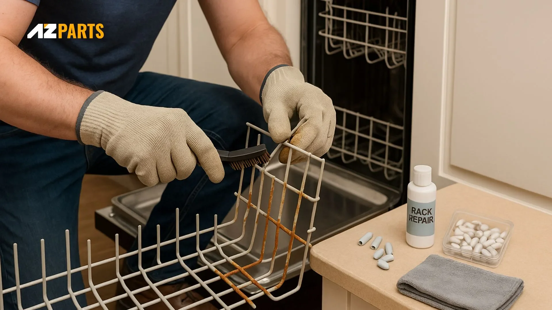 What You’ll Need to Repair a Rusted Dishwasher Rack