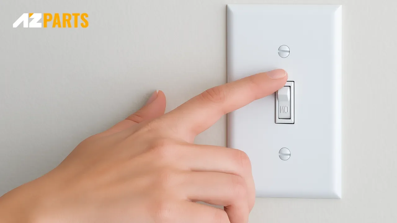 Turn off the air conditioner to clean AC filter