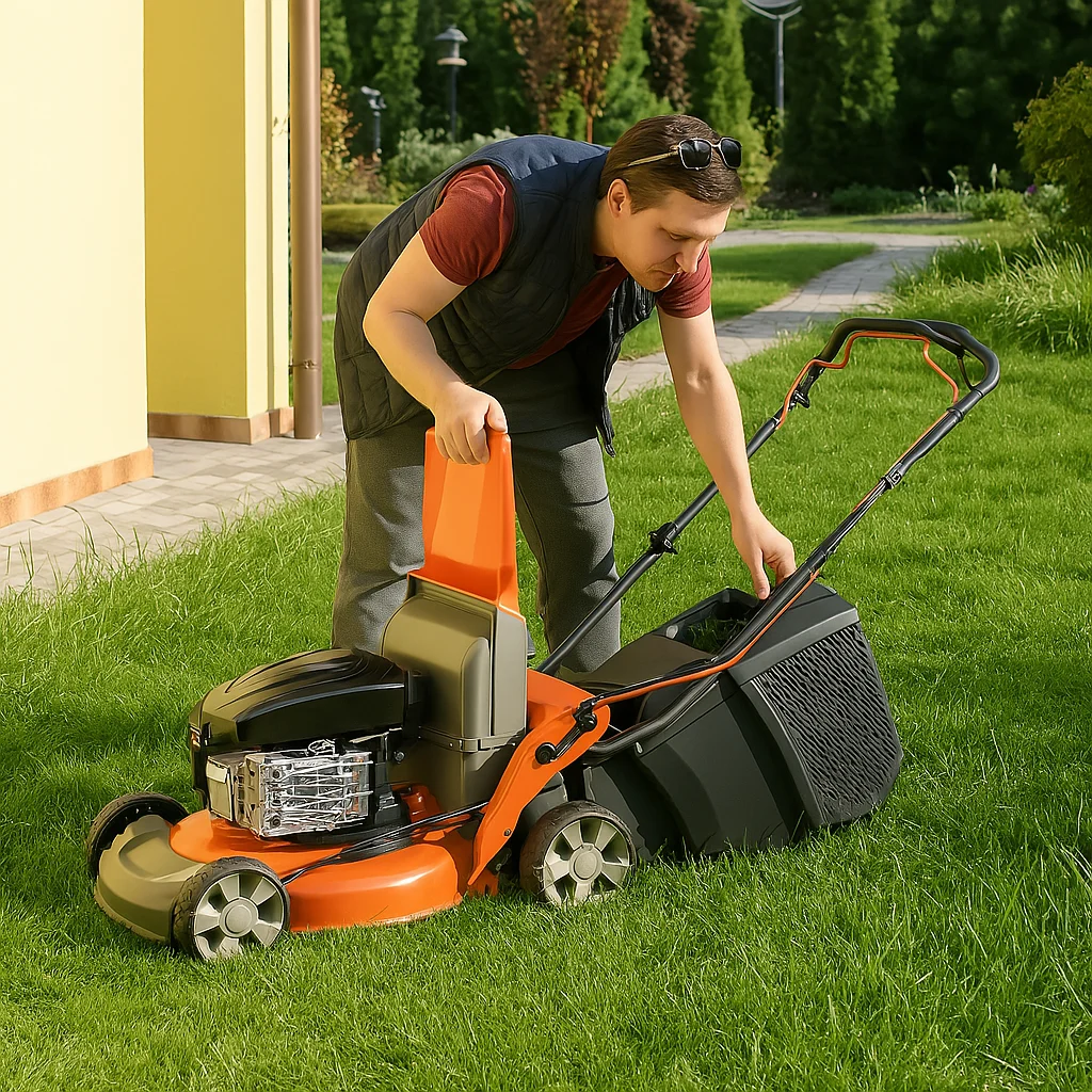 Faulty intake/exhaust valves causes a Lawn Mower to Backfire