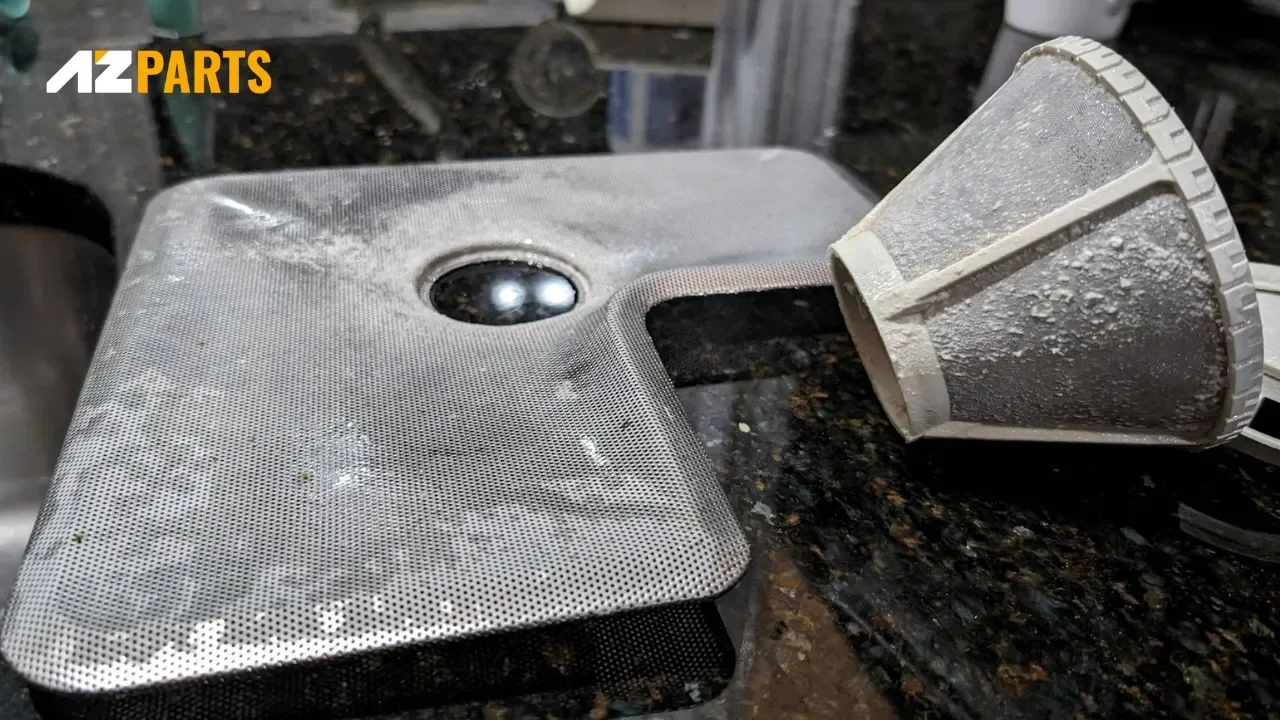 dishwaser smell because of Dirty or clogged filter
