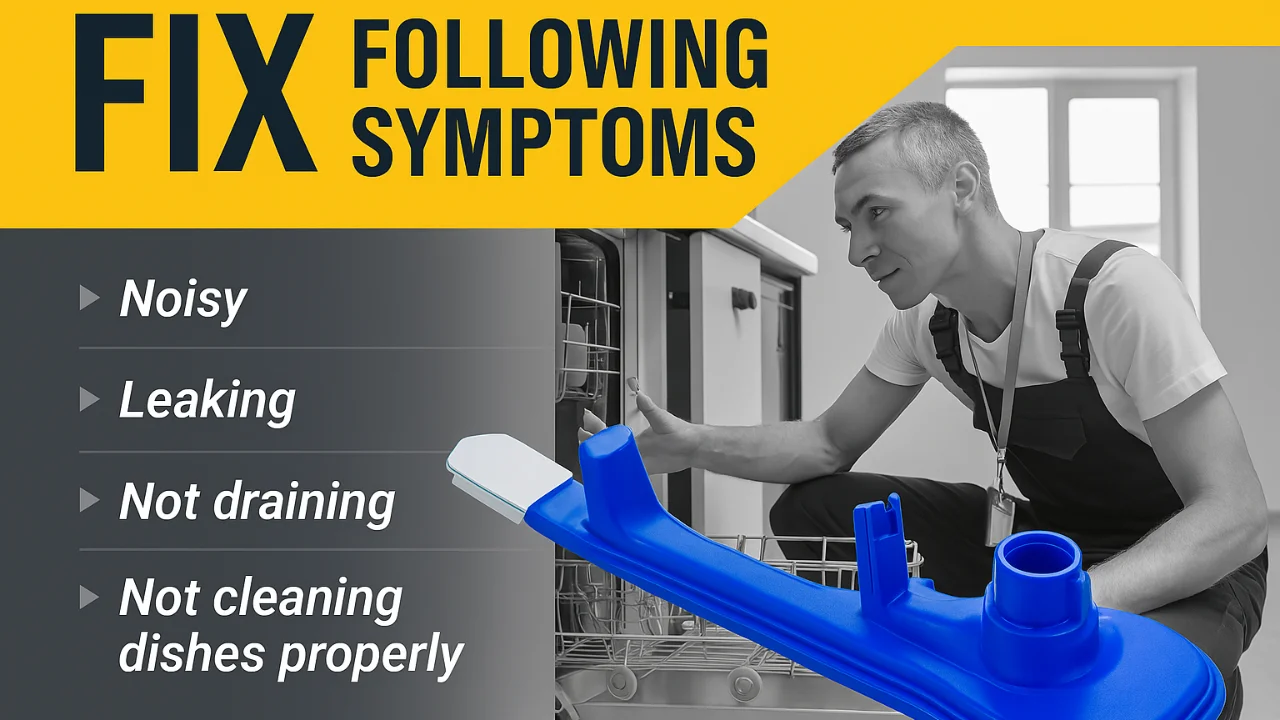 Regular cleaning and inspection of the spray arm are essential to ensure stable operation