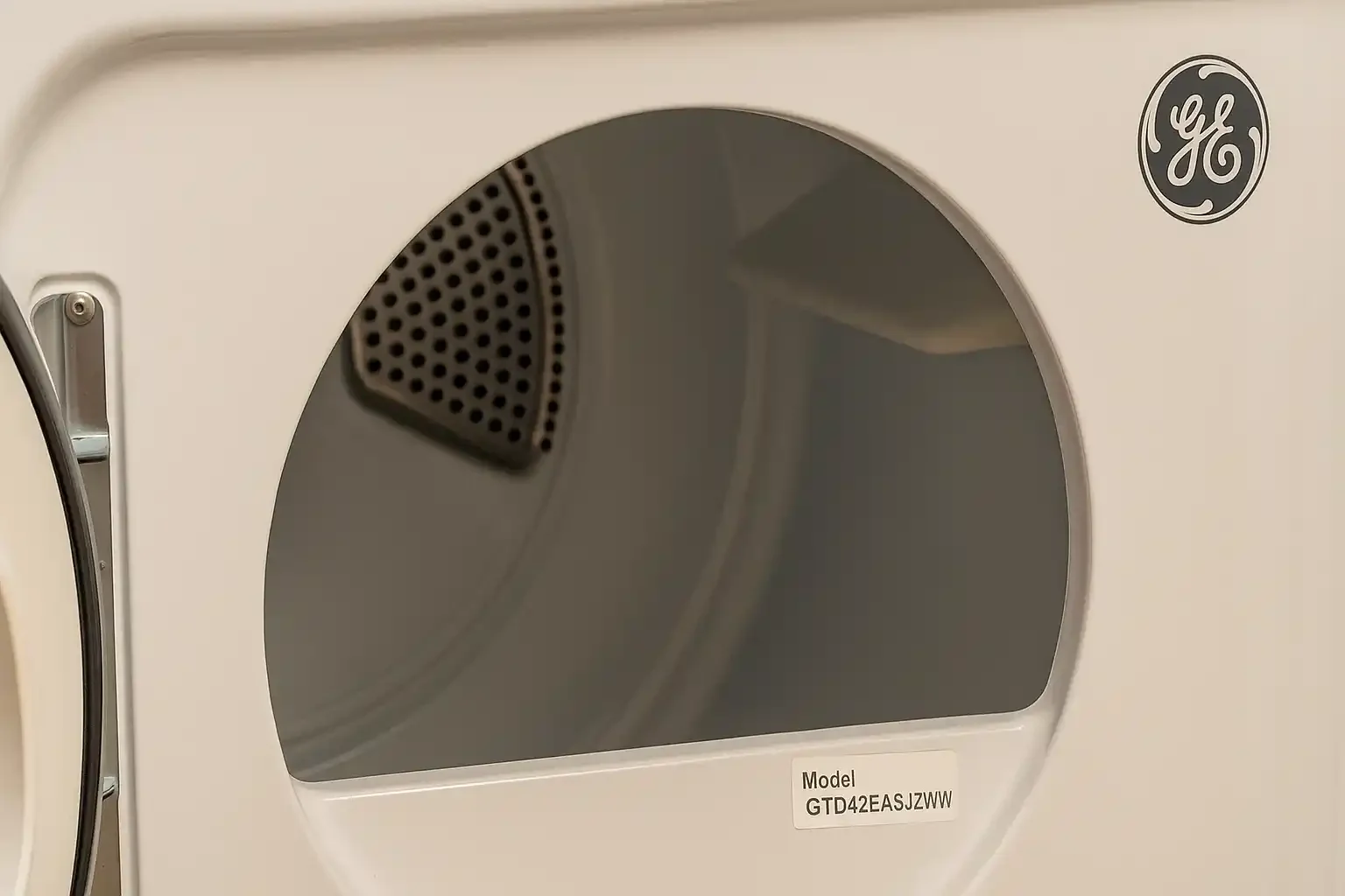 GE Dryer Model Tag Placement