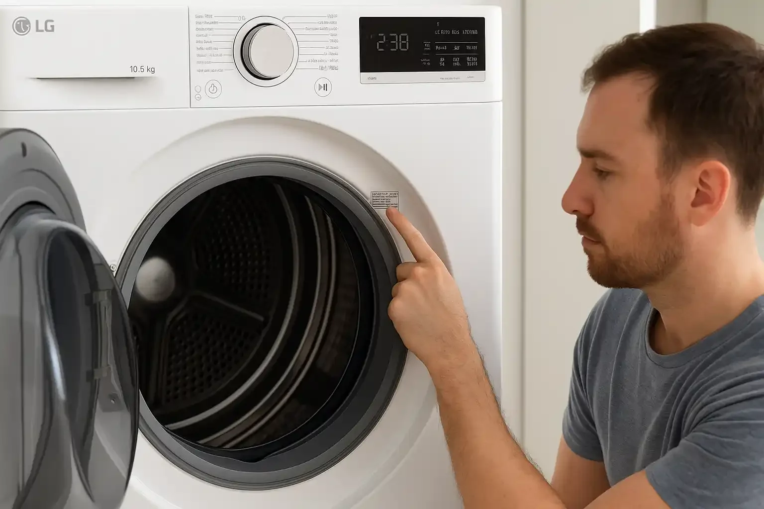 LG Dryer Model Number Location Guide