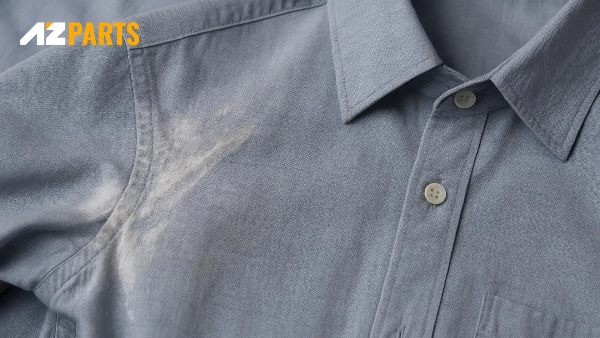 Natural body oils can react with detergent to create white residue