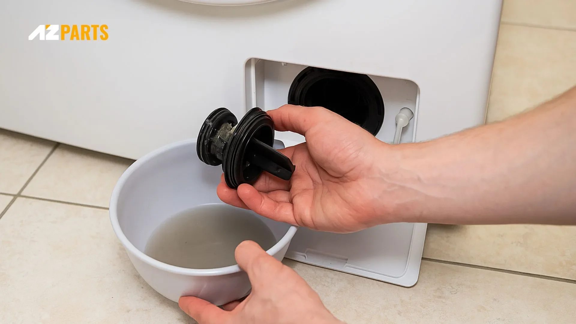 Unclogging the Washer Drain Filter 