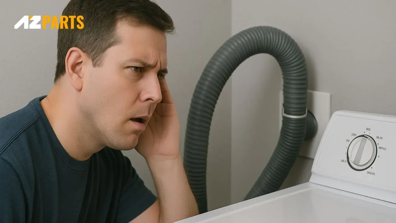 Look out for any unusual smells or hissing sounds while the dryer is running