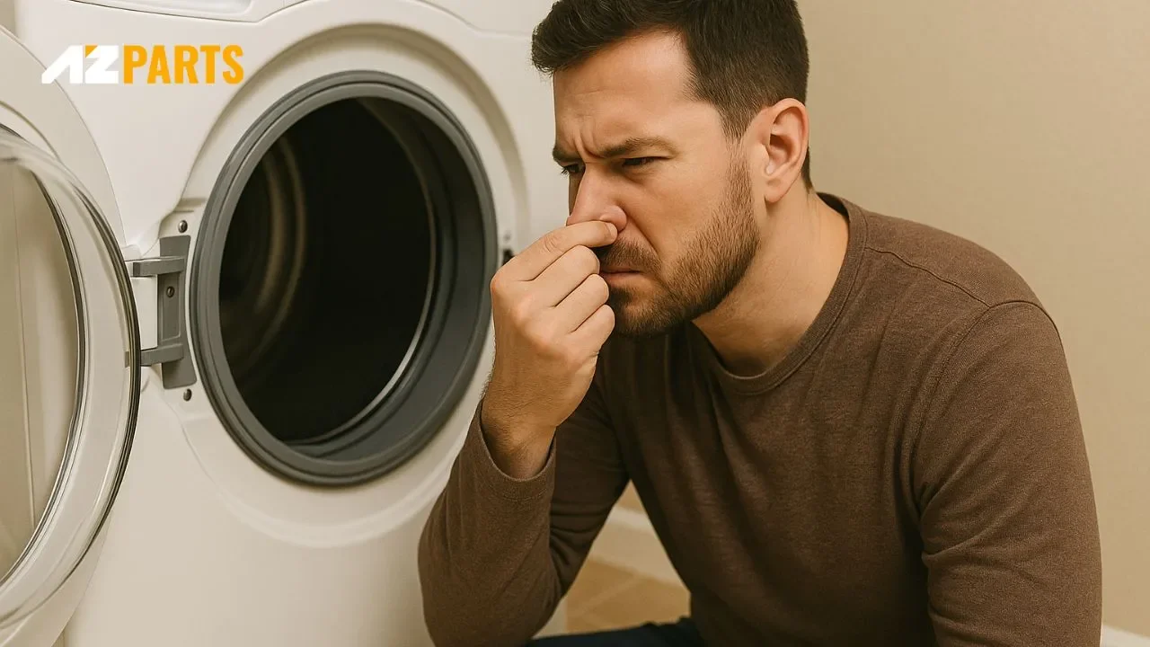 As soon as you notice a gas smell near your dryer, you should carefully evaluate the situation