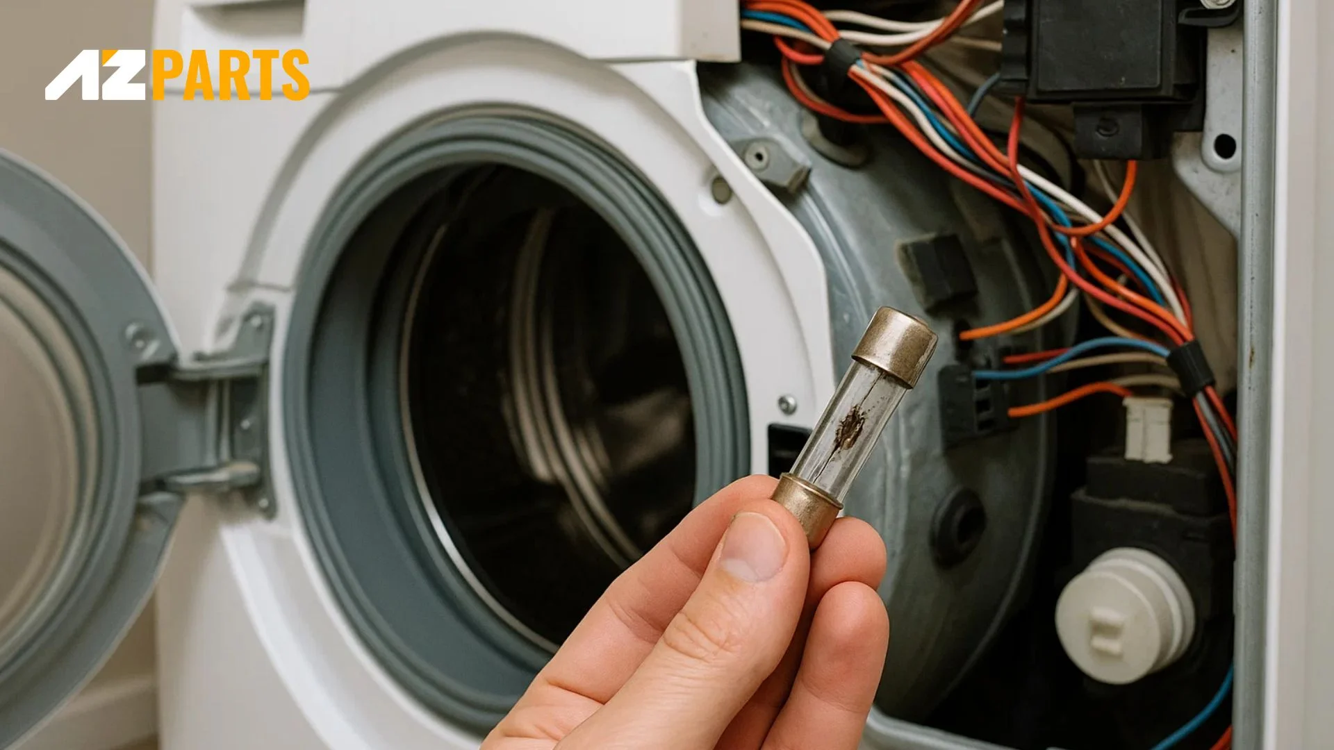 The washing machine fuse is blown