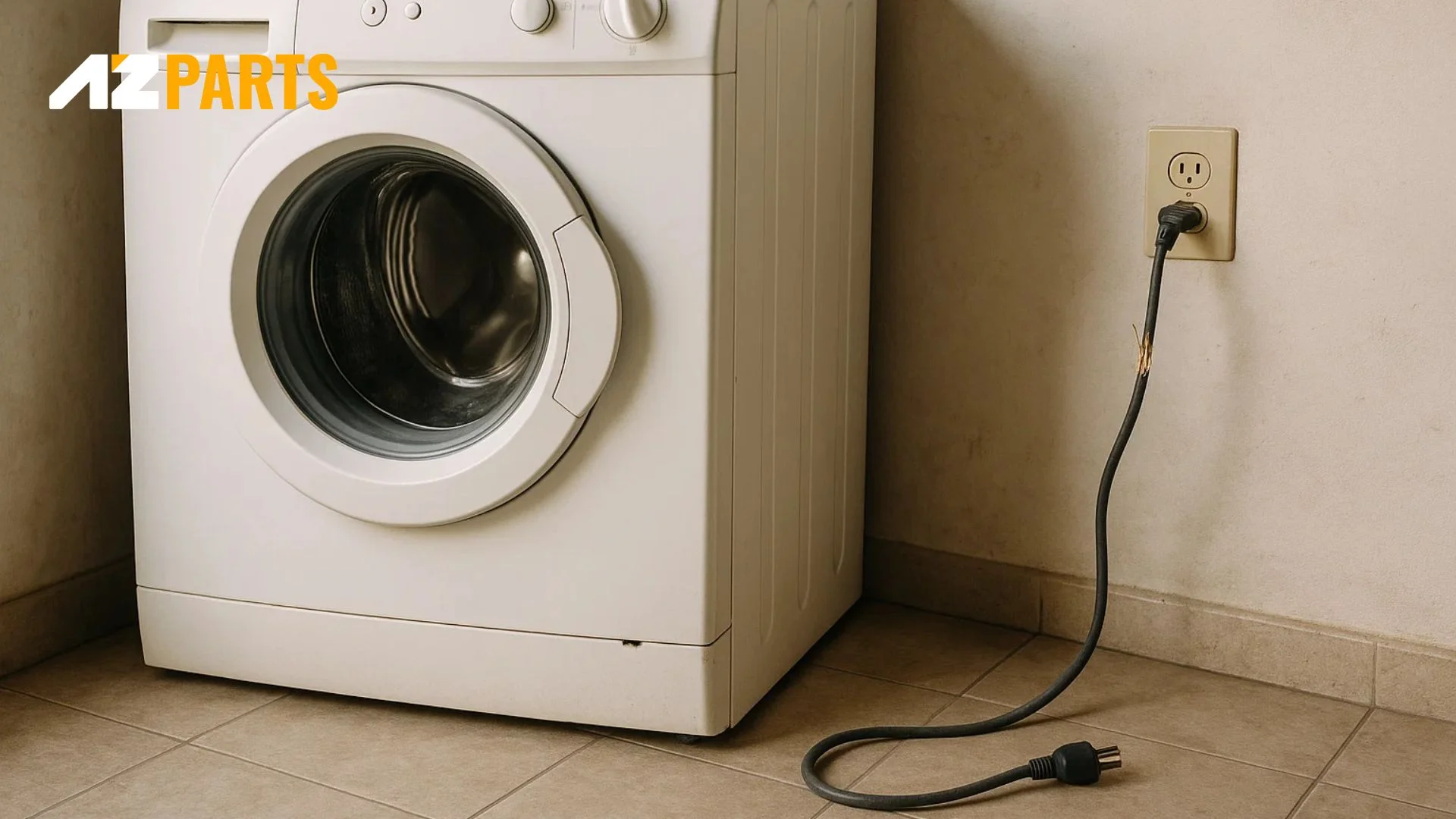 There's no power running to the washing machine