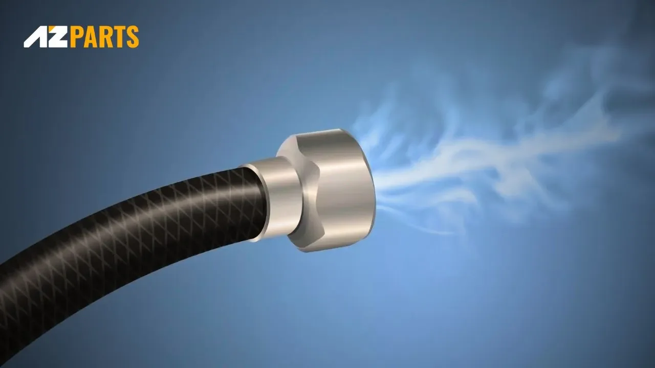 A gas odor could be coming from a leak in the gas line inside your home 