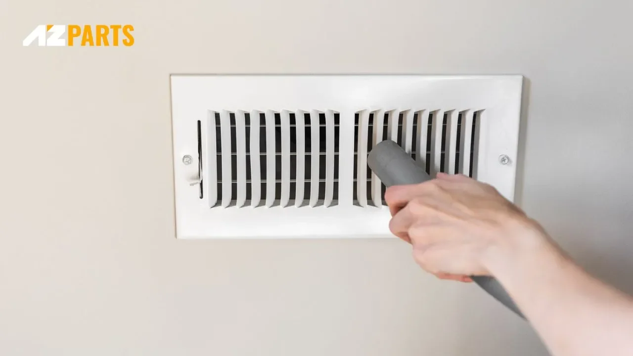 You need to clean both the indoor and outdoor vent openings