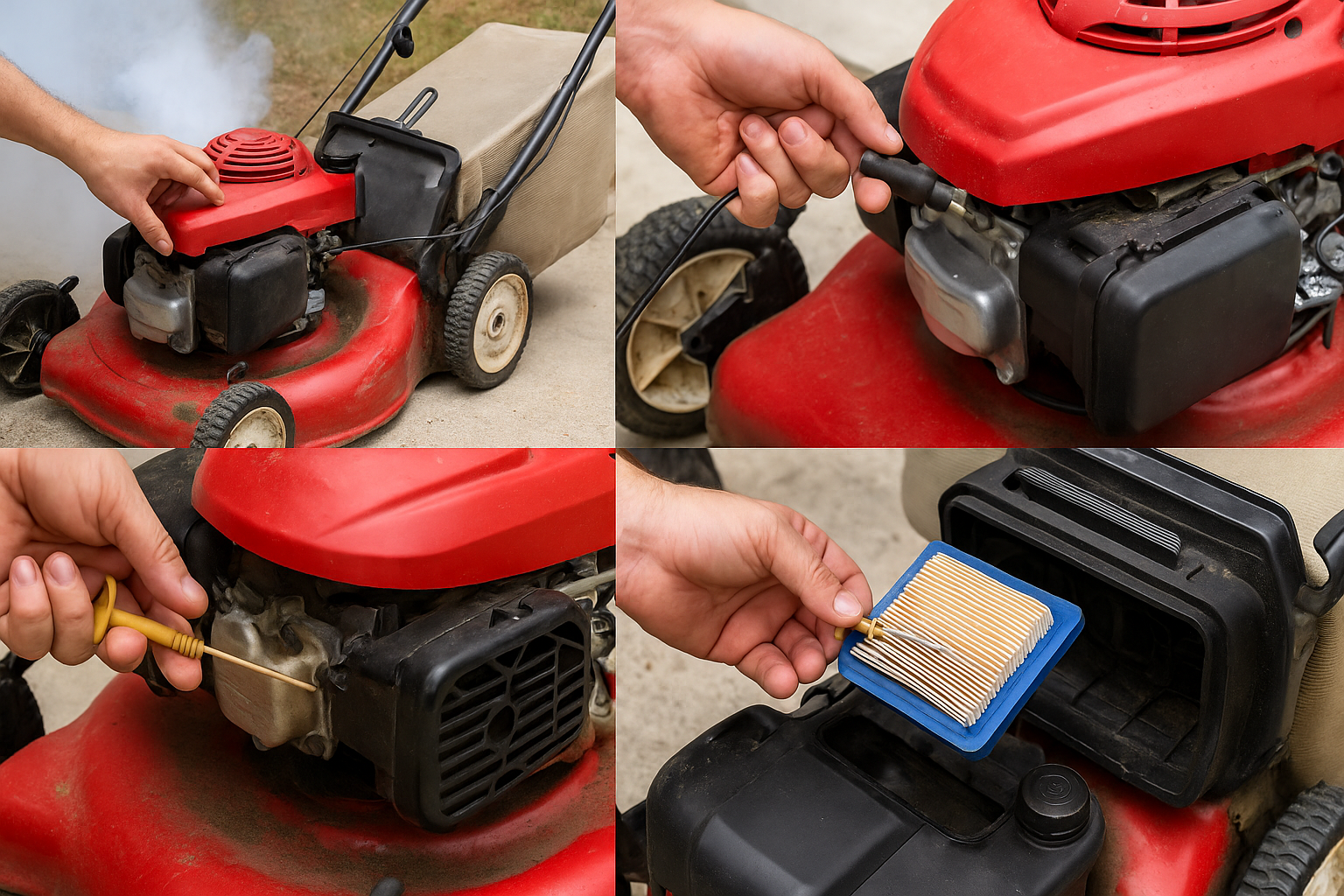 Fast Fixes for Lawn Mower Smoke Problems