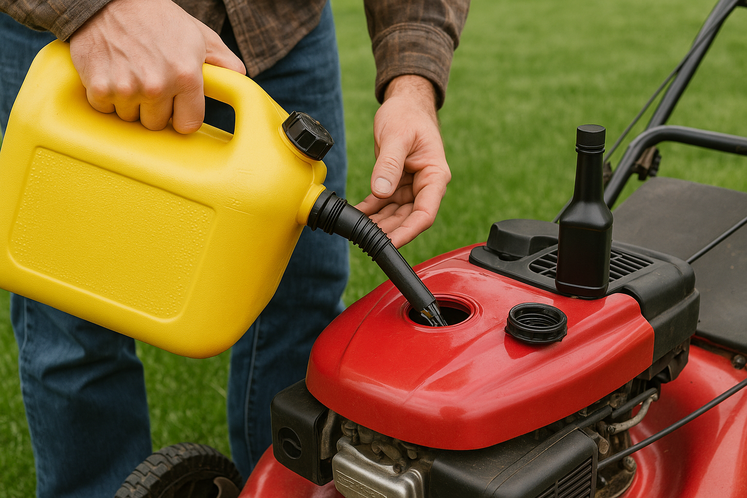 Refueling with Fresh Gasoline for Optimal Lawn Mower Performance