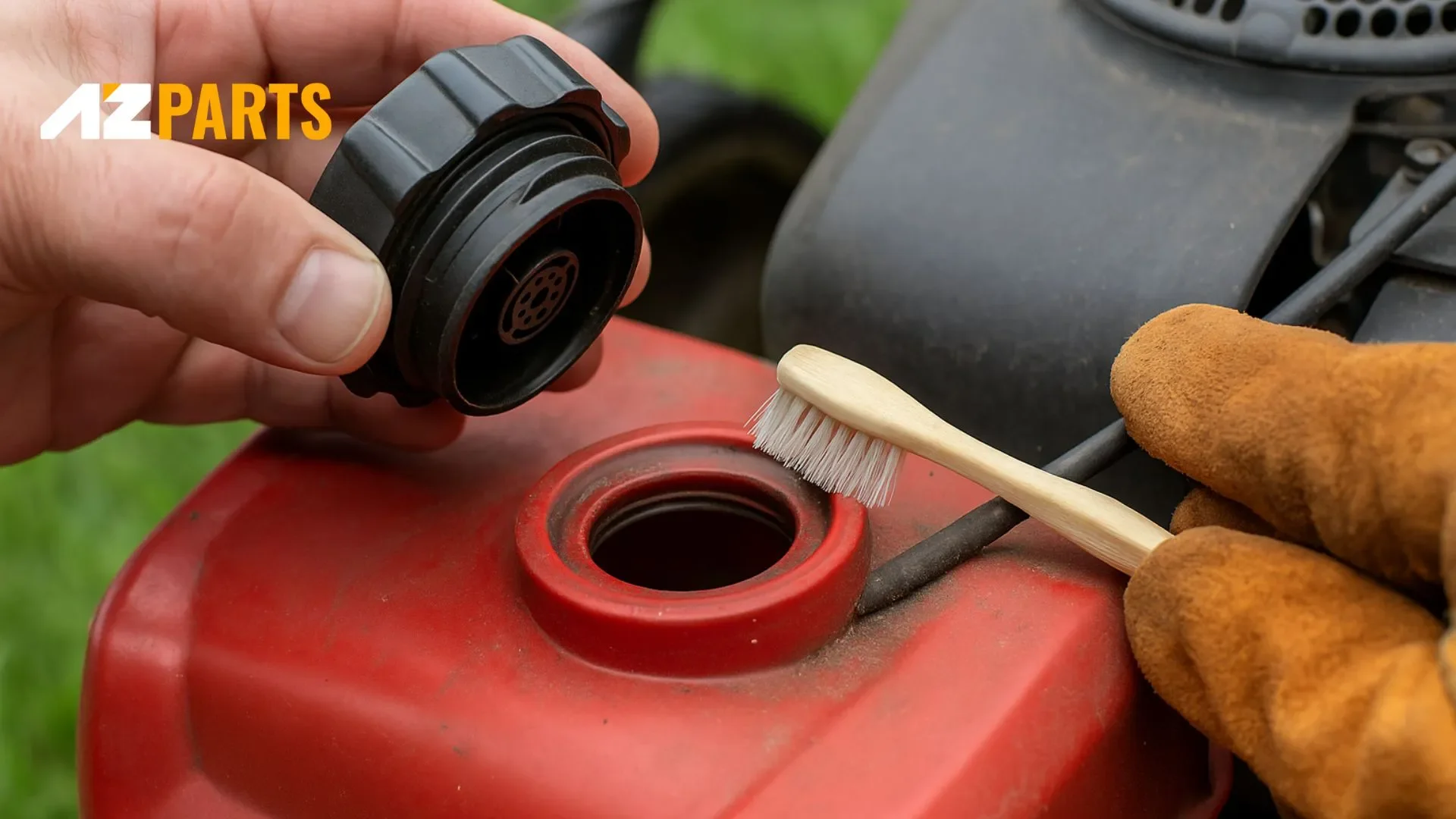 Check and Clear the Fuel Tank Vent on a Lawn Mower