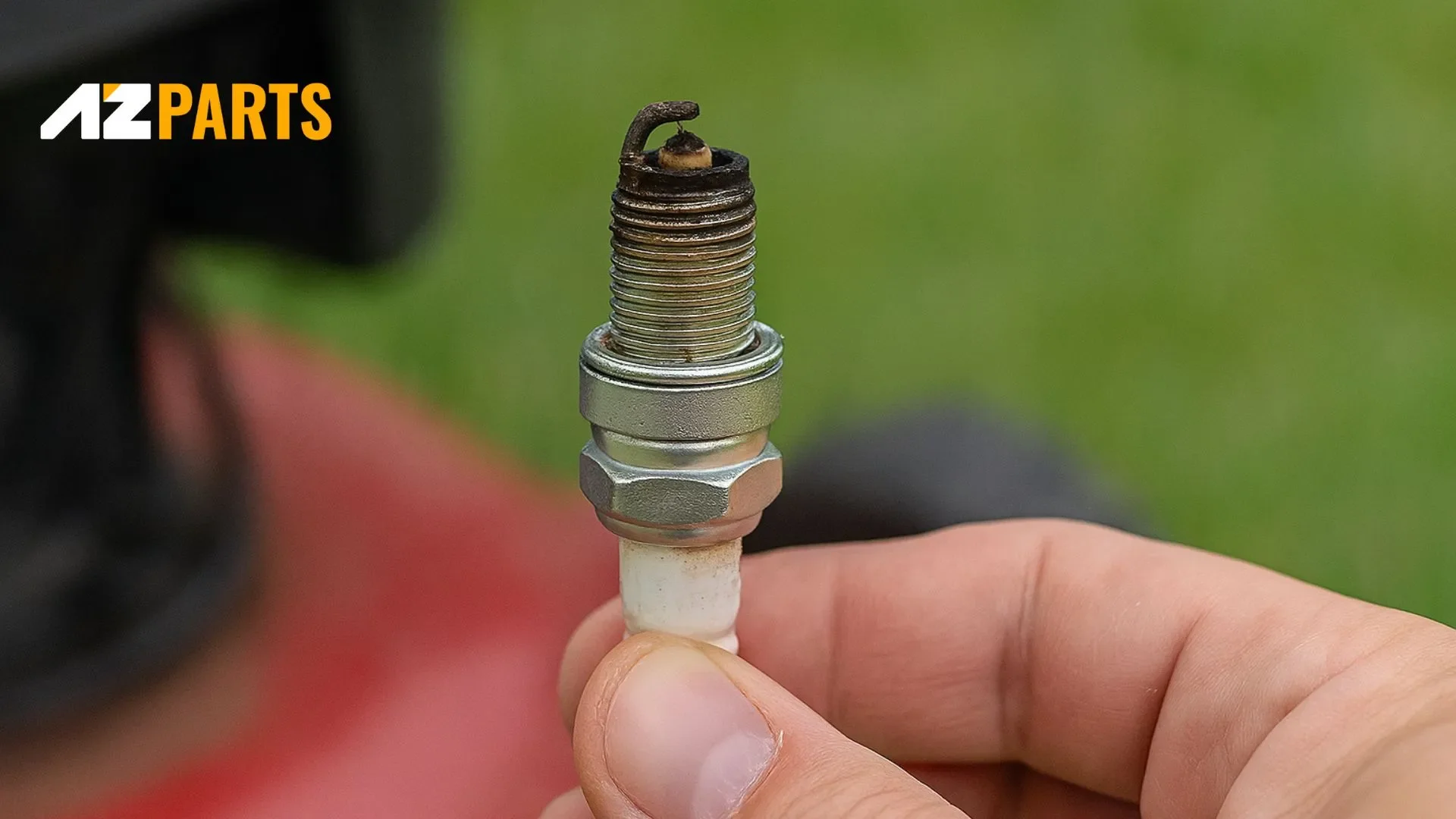 Worn-Out Lawn Mower Spark Plug