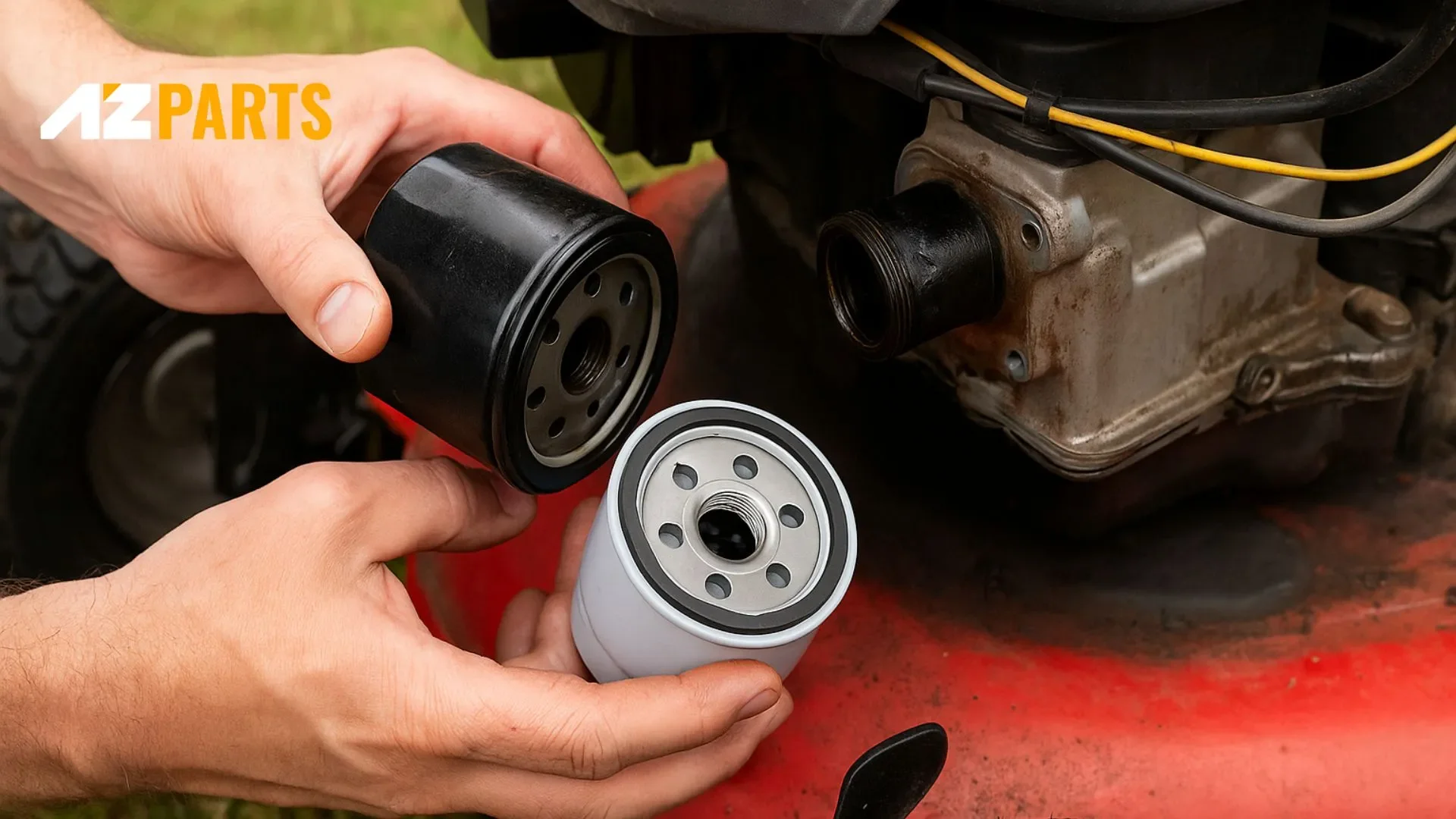 Lawn Mower Oil Filter Replacement