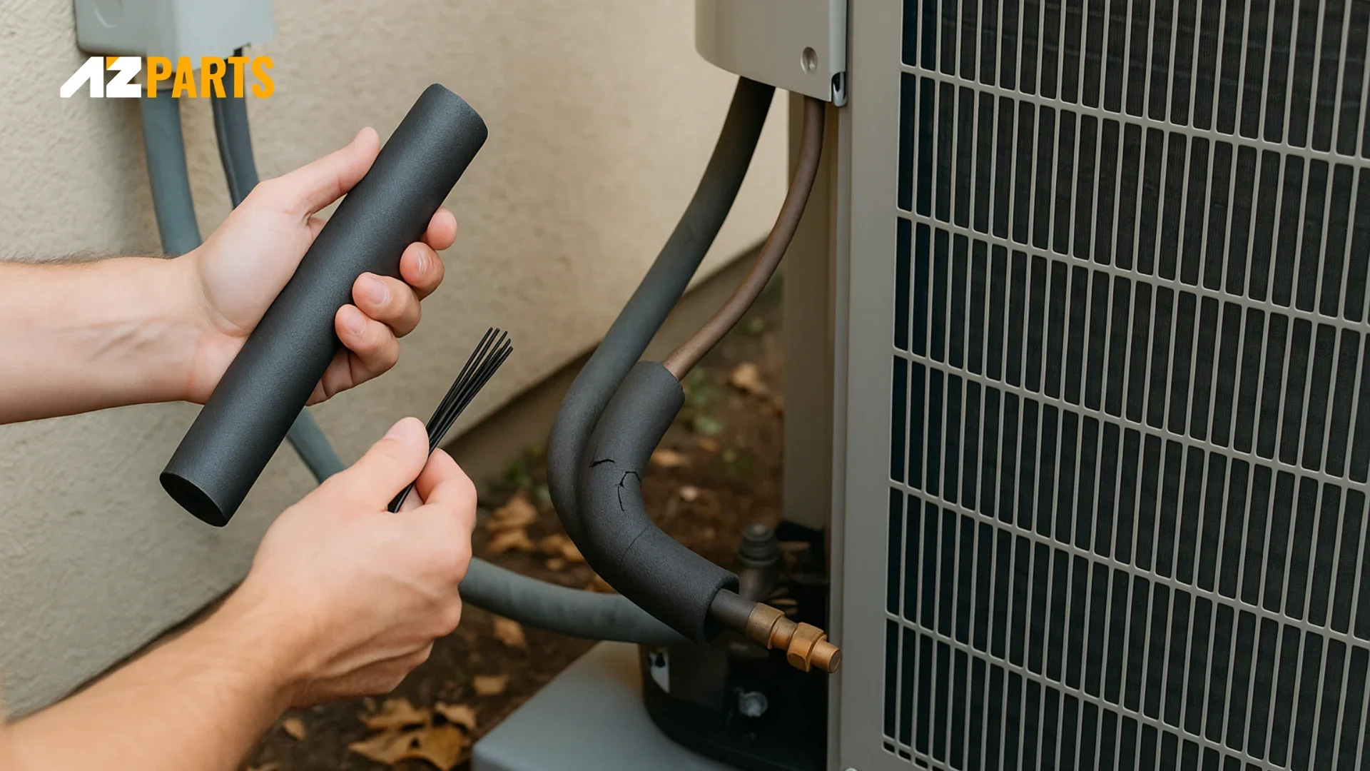 Inspect and replace damaged pipe insulation