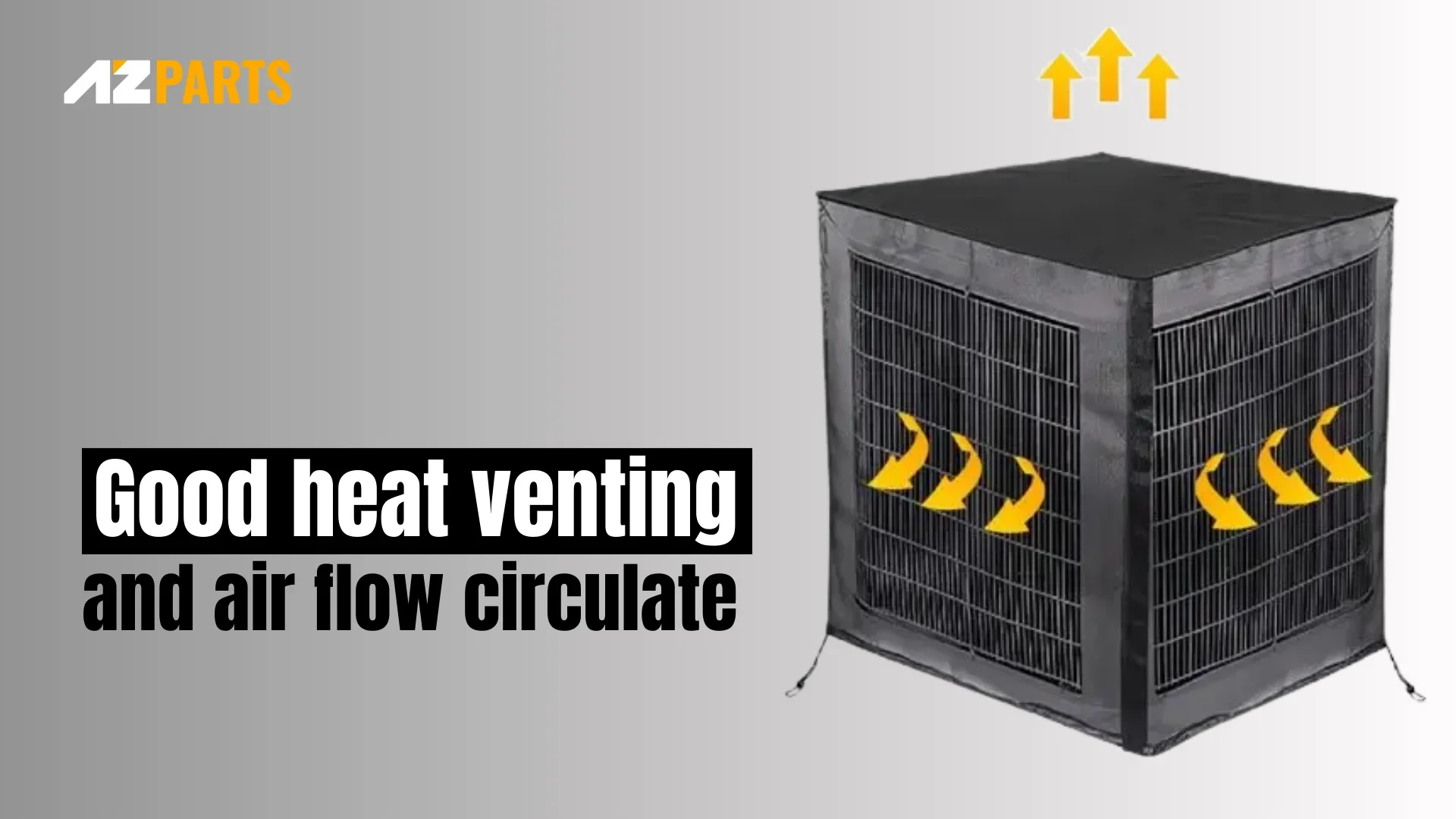 Robust airflow from air conditioner using AZParts’ covers 