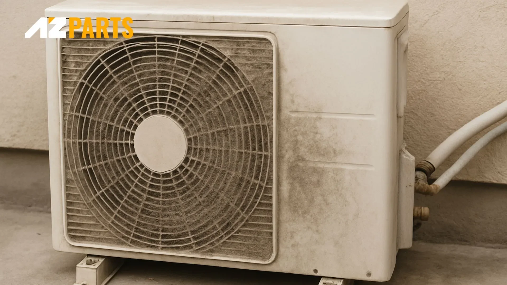 Dust Buildup on External AC Unit