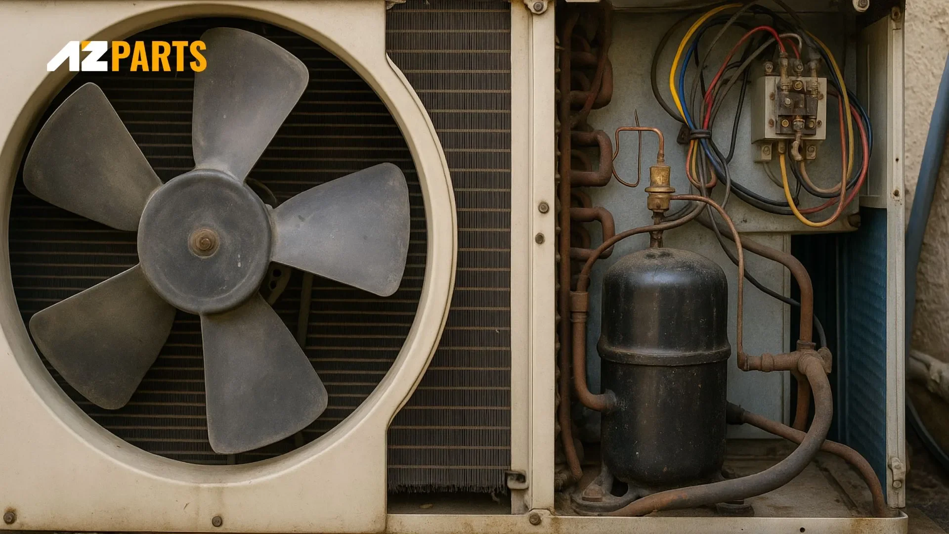Mechanical Parts of an Outdoor AC System