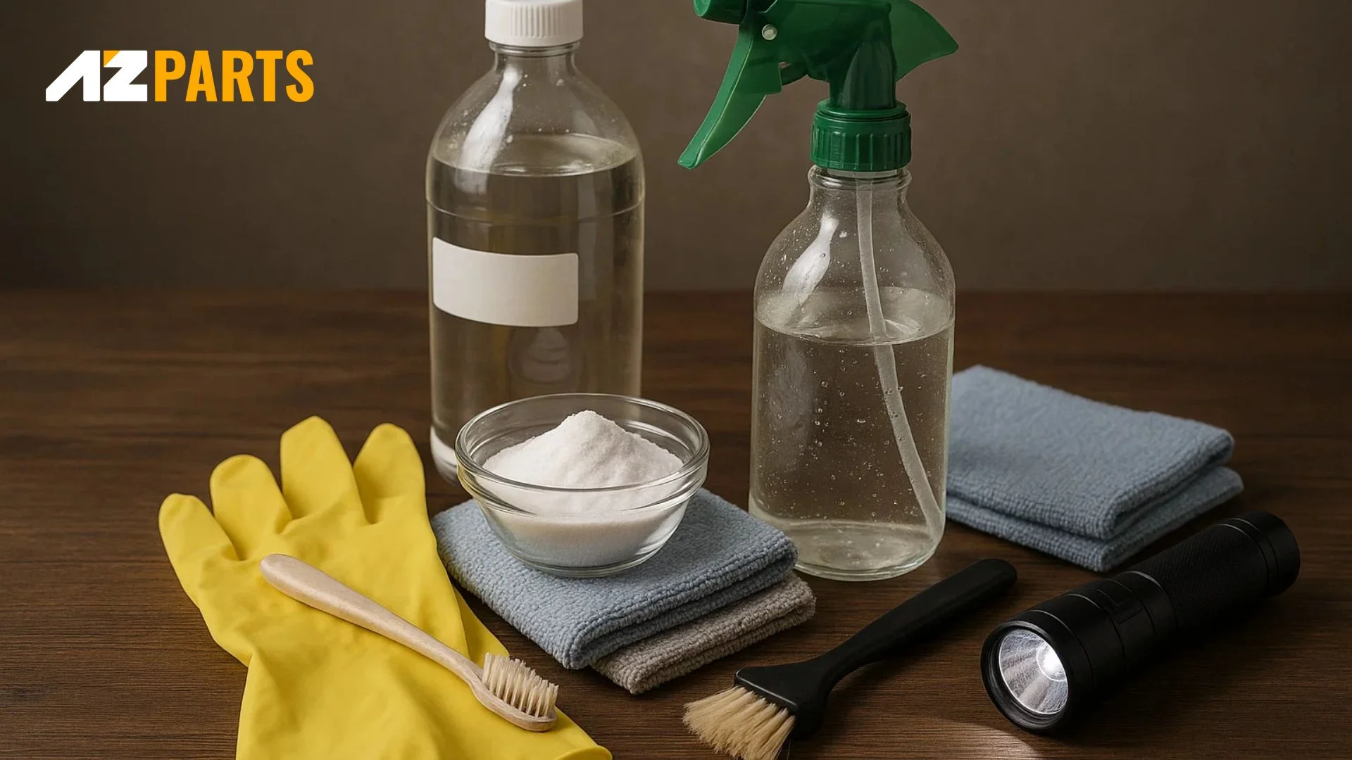 Essential items for the cleaning process