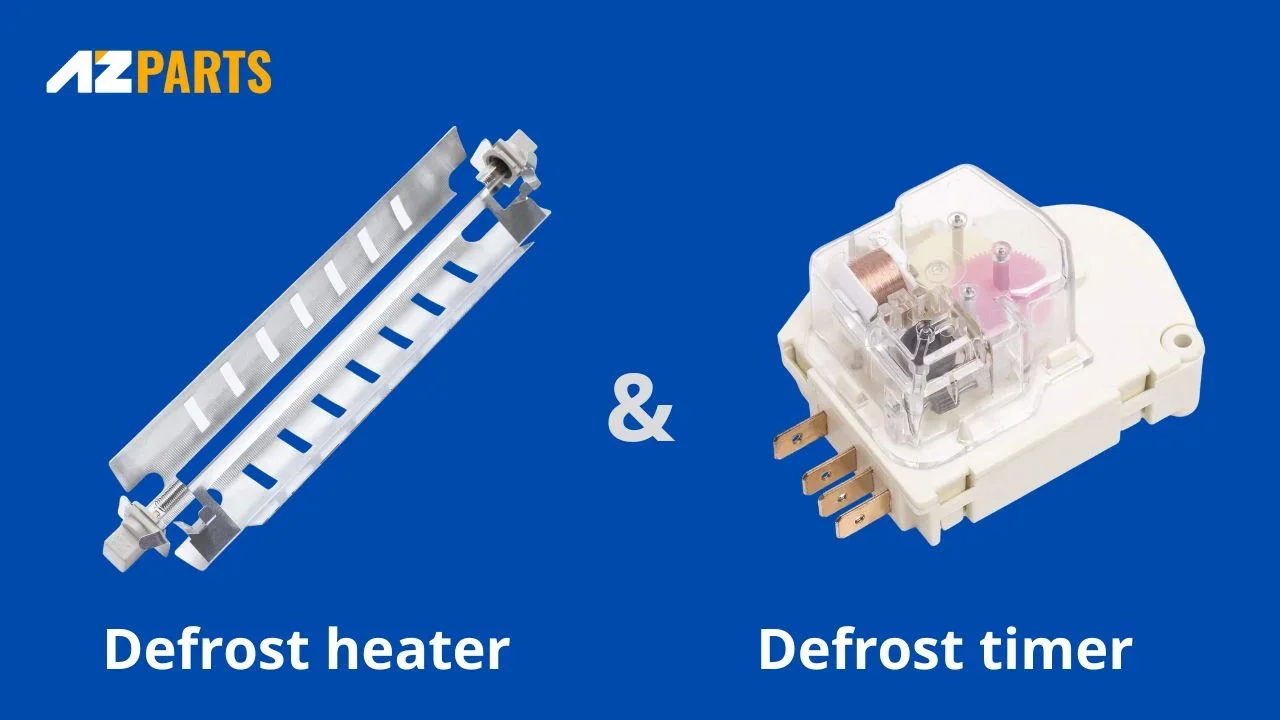 A faulty defrost heater or timer can prevent the freezer from defrosting correctly