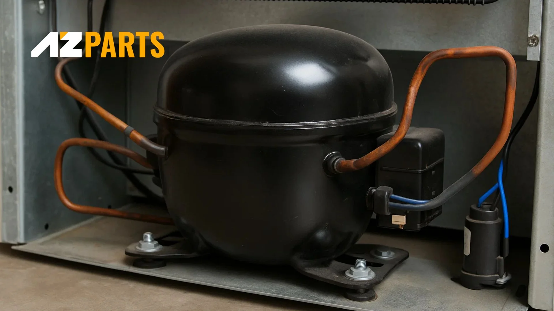The compressor is the heart of the refrigerator