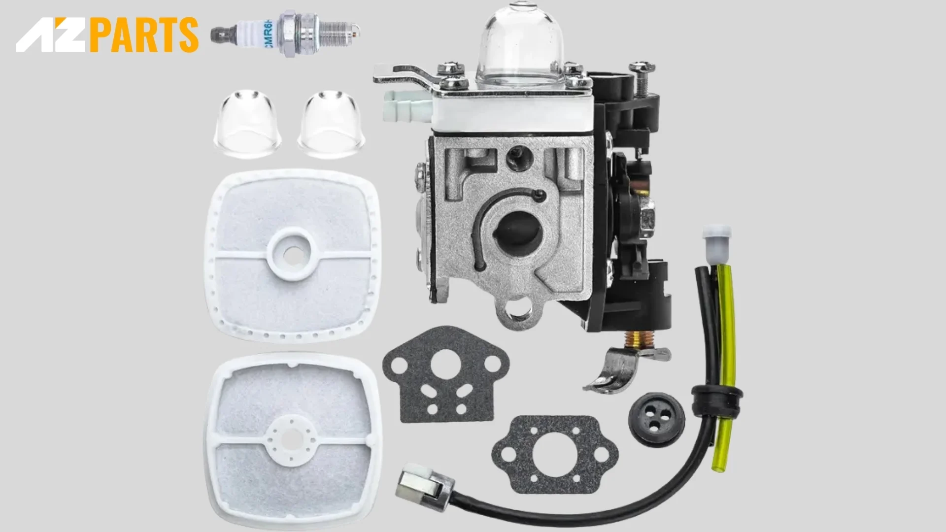 The air filter prevents dust and debris from entering the engine