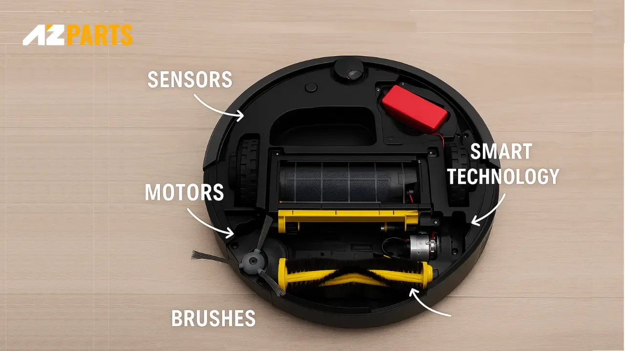 Robot vacuum cleaners use a combination of sensors, motors, brushes, and smart technology